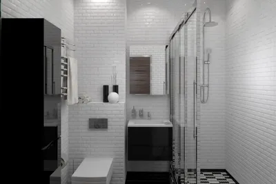 Дизайн маленькой ванной комнаты.