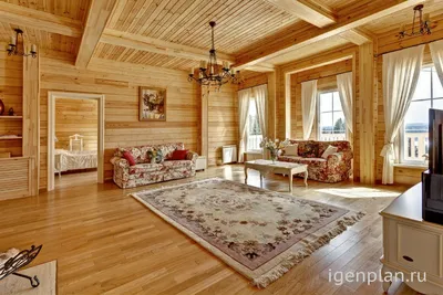 Интерьер деревянного дома с фото » Картинки и фотографии дизайна квартир,  домов, коттеджей