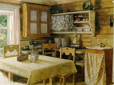 Дизайн кухни в деревенском стиле - 70 фото