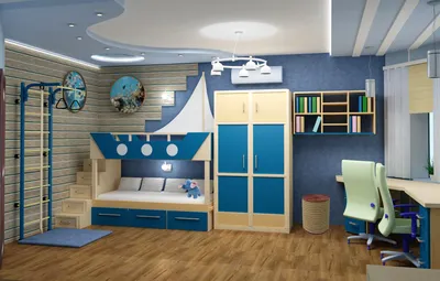 Интерьер детской комнаты для мальчика фото — более 70 идей, советы