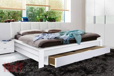 Кровать двуспальная с ящиками для хранения, и почему самый удобный вариант