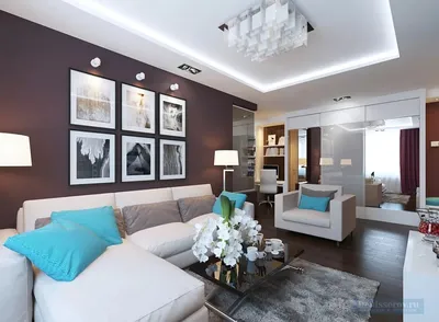 Дизайн интерьера в трехкомнатной квартире: фото планировки, интерьер 3-х  комнатной квартиры | iLEDS.ru