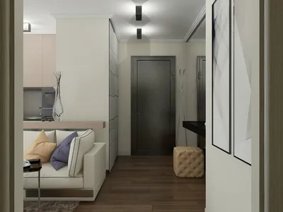 Дизайн однокомнатной квартиры 97 серия » Дизайн 2021 года - новые идеи и  примеры работ