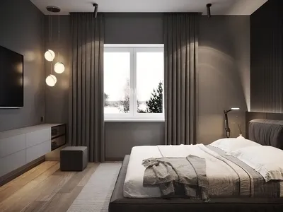 Дизайн спальни в темных тонах | Коричневые спальни, Красивые спальни,  Интерьеры спальни