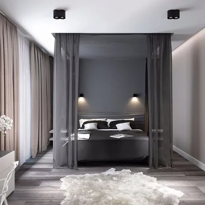 Спальня в тёмных тонах - дизайн интерьера: фото идеи | Home bedroom,  Bedroom inspirations, Home