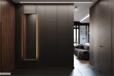 Квартира в тёмных тонах | LESH — Дизайн интерьера, дизайнеры спб