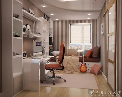 Дизайн комнаты для молодого человека – отделка, обстановка, интерьер
