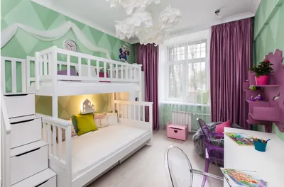 Детские двухъярусные кровати: фото дизайна комнаты, примеры интерьера