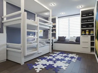 Детская комната. | Комната для мальчика дизайн, Планы двухъярусной кровати, Детская  комната