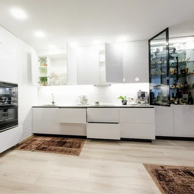 Современная угловая кухня МДФ в эмали \"Модель 606\" от GILD Мебель в  Астрахани - цены, фото и описание.