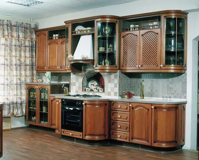 Кухни из массива дерева KM-001 купить в Москве – лучшие цены, гарантия,  доставка | Заказать мебель для кухни в интернет-магазине «Сити-мебель»