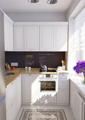 Дизайн интерьера маленькой кухни - фото | Небольшие кухни, Перепланировка  кухни, Макеты маленьких кухонь