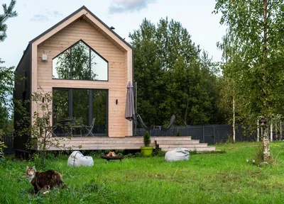 Маленькие дома фото – 135 лучших примеров, фото фасада частных загородных  домов и коттеджей | Houzz Россия