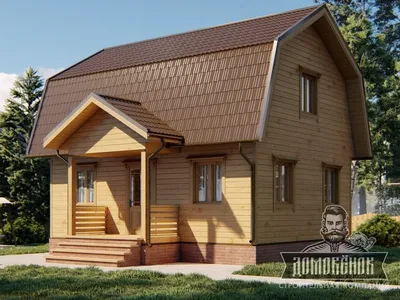 Каркасный дом проект К-53, 76.00 м² по цене от 1406000 руб. — заказать  строительство в Москве