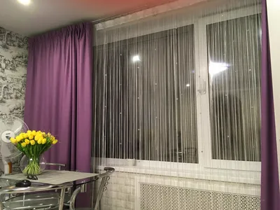 Как выбрать нитяные шторы на кухню - Компания Джайв