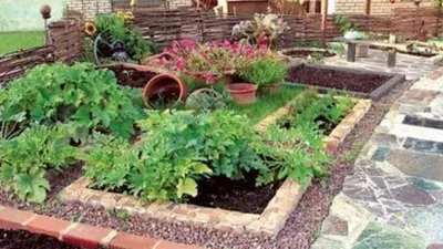 Дизайн сада и огорода (51 фото): видео-инструкция по монтажу своими руками,  особенности ландшафтного декора, фото