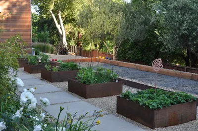 Огороды на участке в современном стиле – 135 лучших фото, ландшафтный дизайн  участка, сада и огорода | Houzz Россия