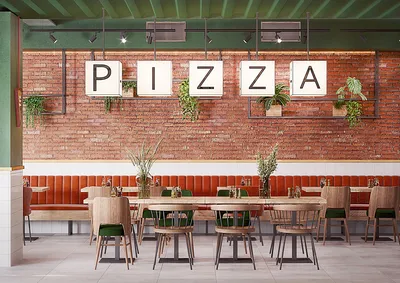 Дизайн пиццерии в Москве | Chefdesign | Шеф дизайн