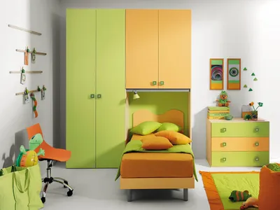 Детская комната в зеленом цвете (64 фото)