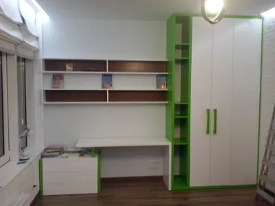 Бело-зеленая детская комната | L-Brus