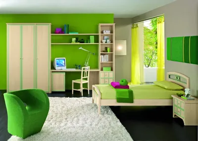 Дизайн детской комнаты в зеленом цвете » Современный дизайн на Vip-1gl.ru