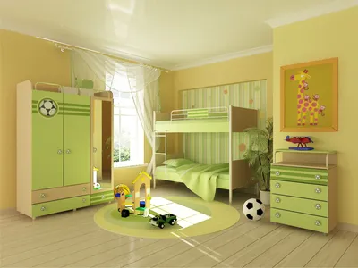 Спальня зеленая Bs Active,купить готовую спальню,спальни детские