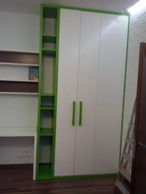 Бело-зеленая детская комната | L-Brus