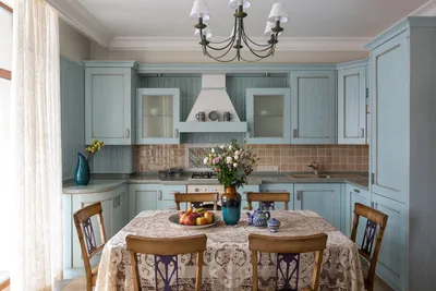 Кухня в стиле прованс: варианты дизайна интерьера и фотогалерея - статьи  про мебель на Викидивании