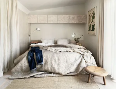 Дизайн спальни маленькой площади - 76 фото
