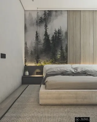 Обои для спальни — дизайнерский проект 377