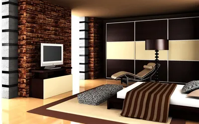 Обои дизайн интерьера спальни дома, спальня, дизайн, комната, Хаус -  картинка на рабочий стол и фото бесплатно