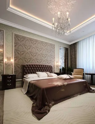 Коричневая спальня - Топ 115 фото изысканных спален с шикарным дизайном