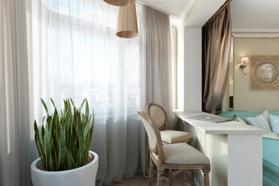 Дизайн трёхкомнатной квартиры площадью 80 кв. м для деловой пары, в  современной классике, с элементами прованса — Roomble.com