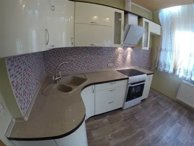 Белая кухня в скандинавском стиле 10 кв. метров | Твоя кухня