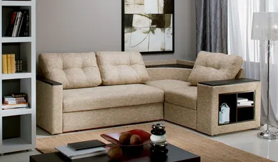 Преимущества и недостатки угловых диванов с полками - магазин мебели Dommino