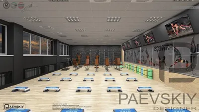 Концепция дизайна тренажерного зала фитнес центра — Константин Паевский —  VATIKAM