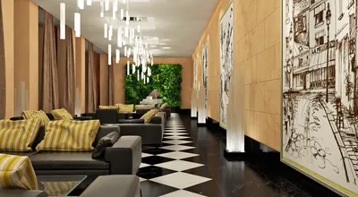 Дизайн интерьера холла клубного дома - A7-Design - lucky design!