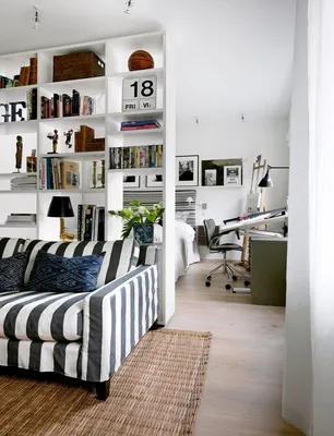 100 лучших идей дизайна: стеллаж-перегородка для комнаты на фото
