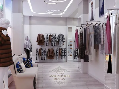 Элитный проект интерьера магазина шуб ⋆ Студия дизайна элитных интерьеров  Luxury Antonovich Design
