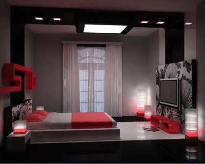 Красивый интерьер спальной комнаты, значение цвета в создании уютного  интерьера спальни
