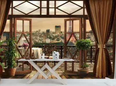 Фотообои Французский балкон купить недорого в компании Cozy House в СПб