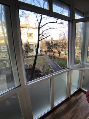 Французский балкон. Штульповое открывание створок | Балкон, Окно,  Перегородка