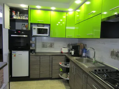 Дешевые зеленые кухни с деревом, купить недорого зеленую кухню с деревом от  производителя в Москве | АК-Мебель