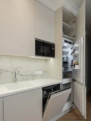 Маленькая белая кухня, которая никогда не выйдет из моды!, мебель для кухни  — Идеи ремонта