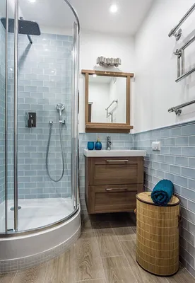 Дизайн интерьера ванной комнаты 4 кв.м. с душевой кабиной - фото | Плитка  для ванной, Косметический ремонт ванной комнаты, Ремонт ванной комнаты