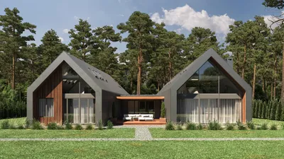 Проект дома в стиле барнхаус — ТОРСЕН, 380 м² — Надежное строительство  вашего дома