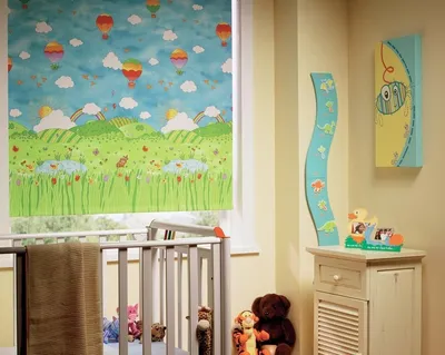 Рулонные шторы в детскую комнату для самых маленьких