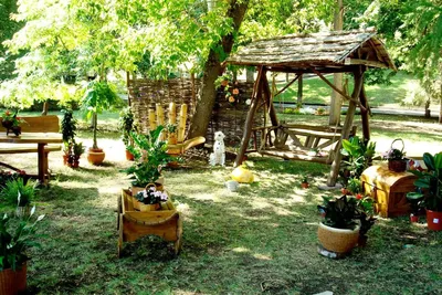 Кантри стиль или деревенские пейзажи на садовом участке