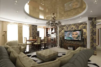 Фото гостиной в классическом стиле: мебель, интерьер, дизайн, оформление