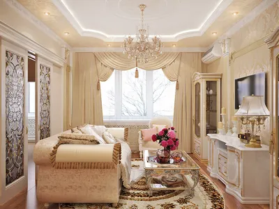 Элегантная гостиная в классическом стиле. Abitant Москва